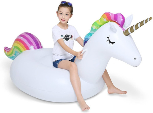 Inflable Para Alberca Con Forma De Unicornio Jasonwell Big