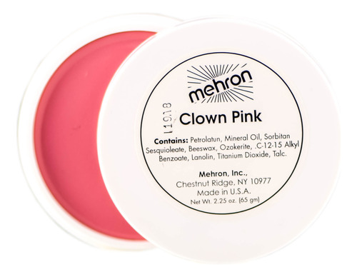 Maquillaje Al Agua Mehron Clown Pink