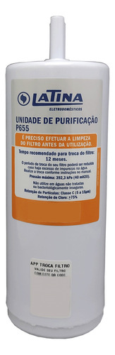 Vela Filtro Refil Purificador Latina Pa735 Pa731 Pn535 P655 Cor Branco