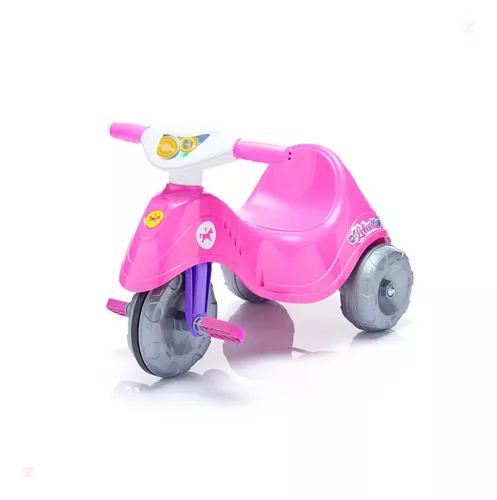 Motoca Carro de Passeio Infantil Velotrol Lelecita Rosa - Loja