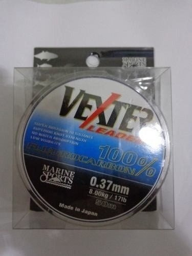 2 Linha Leader Fluorocarbon Vexter 0.37mm E 0,62mm
