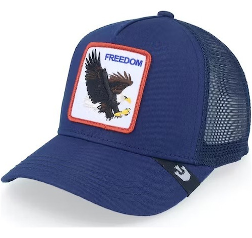 Gorra Goorin Bros Freedom Águila Azul Marino Original