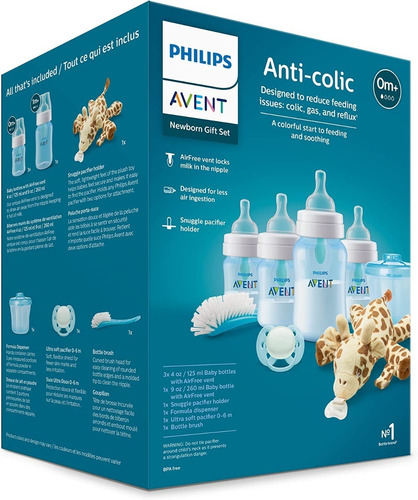 Kit Completo Recién Nacido Philips Avent Clasico Color Azul