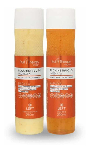 Shampoo E Condicionador Reconstrução Imediata Papaya Left
