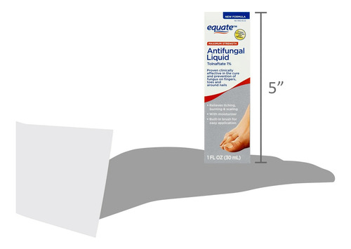 Equate Liquido Antimicótico De Maxima Potencia Al 1% 30 Ml