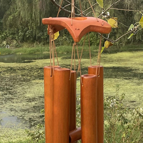 Campanas De Viento De Bambú Con Tonos Profundos Y