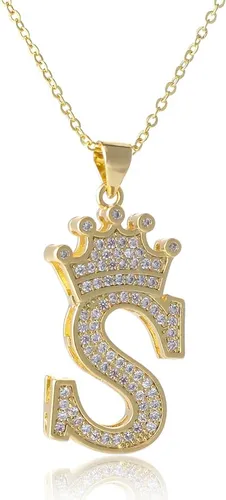 comprar Collar Con Dije De Inicial De Diamante Para Mujer Circonita