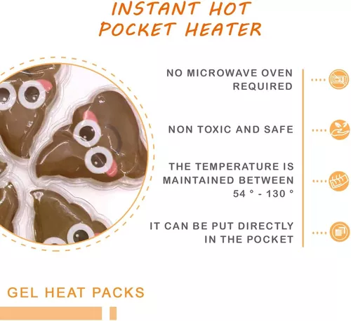 Calentadores de manos de bolsillo reutilizables, paquete de calor a  presión, calentadores de manos, calentadores de manos con bolsillo de calor  para