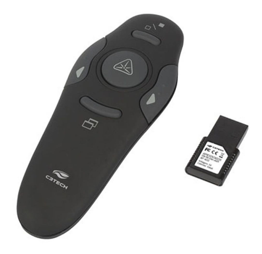 Kit Apresentador Passador De Slides E Mouse Sem Fio 1600 Dpi Mercado