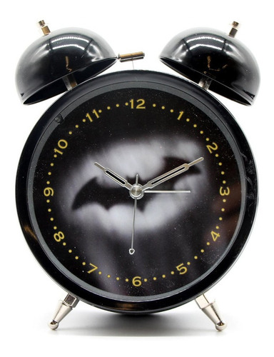 Batman Reloj Despertador De Campanas Clasico Luz Accutime