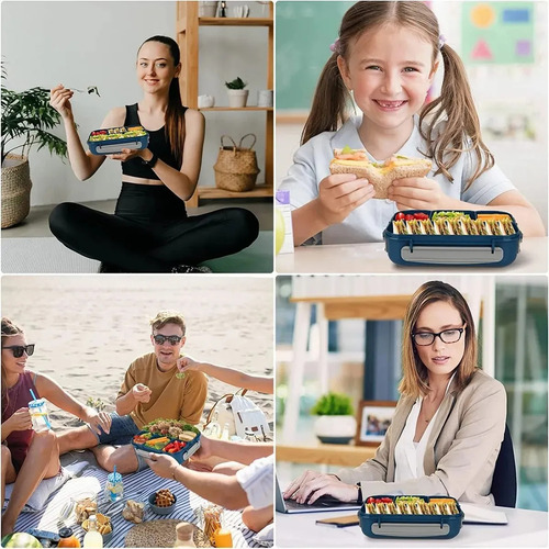 Lonchera Gran Fiambrera Lonchera Termica Mujer Lunch Box