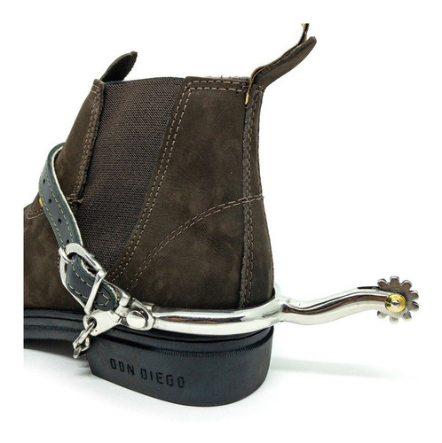 Espora Cavalo Inox Corrente Correia Abqm Abvaq Vaquejada Top