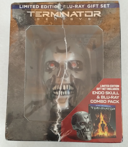 Blu Ray Terminator Genisys Endoskull Cabeza Figura Box Set