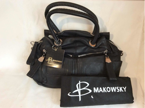 Bolsa Negra 100% Original B Makowsky, Totalmente Nueva