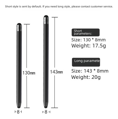 115 Lápices Táctiles Morados Doble Punta Para Apple