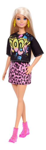 Barbie Fashionista 155 com longos cabelos loiros