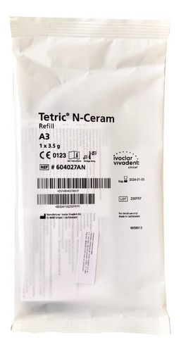 Tetric N-ceram Refill, Resina De Relleno 3.5gr A3 Ivoclar