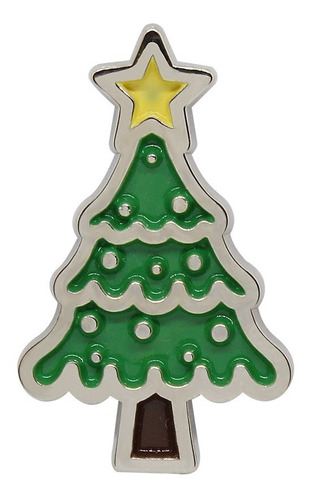 Pin Broche Metálico De Un Árbol De Navidad