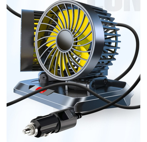 360 Grados Doble Ventilador Para Auto Carro Coche 12v