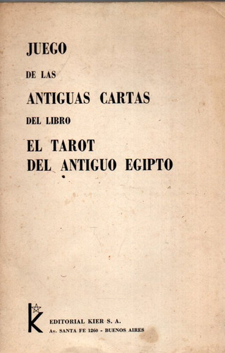 Juego De Las Antiguas Cartas Del Libro El Tarot Del Antiguo 