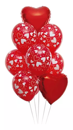 Kit Decoracion Globos Amor Love San Valentin Corazón 7 Piezas – Lucky  Balloons Mexico