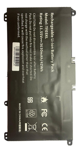 Bateria Alternat Compatible Hp 15cc Cd 14bf Bk 17ar Tf03xl