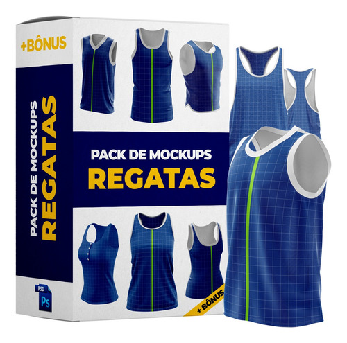 Pack De Mockups - Camisetas E Blusas Regatas