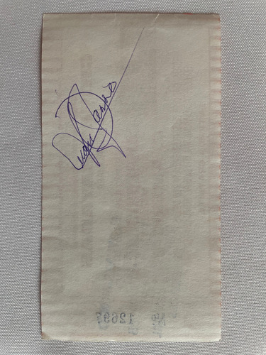 Autografo De Juan Bigoton Jasso Boleto Campeonisimo Chivas (Usado)