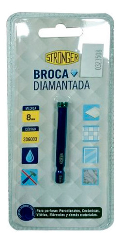 Mecha Broca Diamantada P/ Porcelanato 8mm Stronger