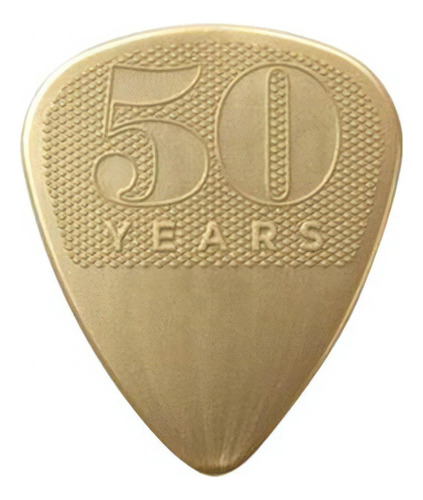 Palheta Dunlop 50 Aniversário Nylon 0,73mm Com 12 Unidades Cor Dourado Tamanho Médio