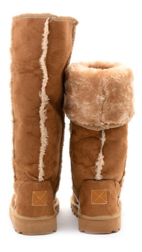 Imagen 4 de 6 de Bota Corderito Pantubota Gamuza Livianas Invierno Mujer
