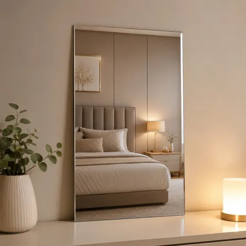 Espelho Decorativo Lapidado 50x30cm Parede Banheiro Sala Hal