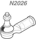Imagem 1 de 2 de Terminal De Direção Nakata N 2026 Ford Courier 1.6 Zetec Roc