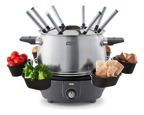 Máquina De Fondue De Acero Inoxidable De Lujo Con Control De