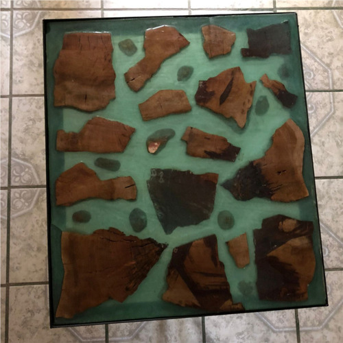 Mesa De Resina Epóxica Con Madera
