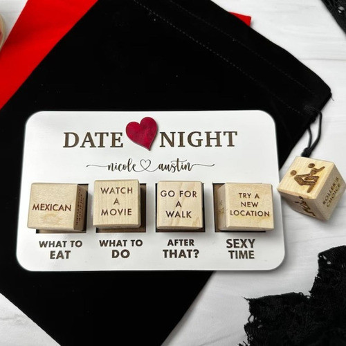 As Dados De Cita Nocturna Para Parejas Para Juegos De