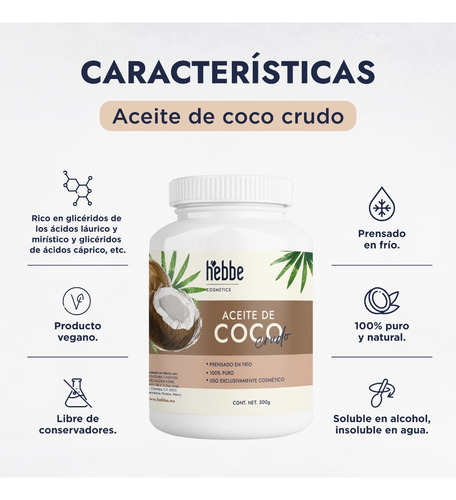 Imagen 2 de 10 de Aceite De Coco Extravigen Prensado Cosmetica Jabones 500 G