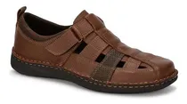 Comprar Huaraches Sandalias Piel Cafe Ferrato Comfort Playa Piel
