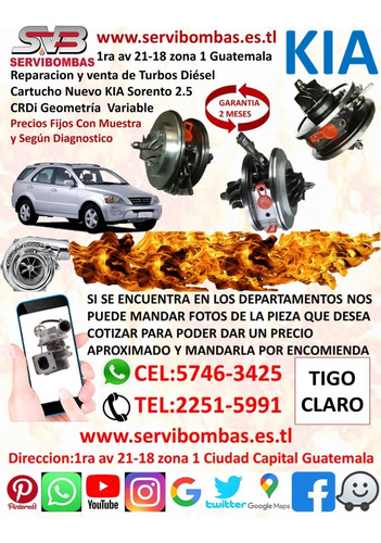 Imagen 2 de 4 de Turbo Kia Sorento 2.5 D4cb Geometría Variable Guatemal