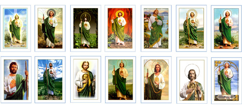 San Judas Tadeo 24 Stickers Impermeables Estampas Cromos