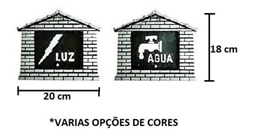 Kit: Caixa De Correio Visor Agua Luz, Colonial !