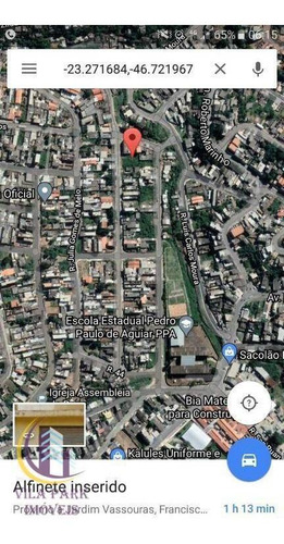 Imagem 2 de 2 de Terreno Rua Asfaltada 125 M² Por R$ 75.000 - Jardim Vassouras - Francisco Morato/sp - Te0158