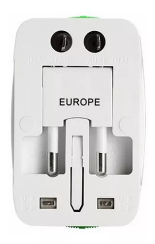 Enchufe USB Euro Plug 2 Posición Conversión Enchufe con adaptador de pared  Multi Socket Portátil 2 puertos USB Accesorios para el hogar