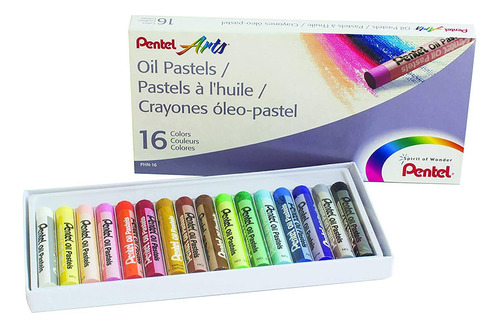 Pack De 5 Cajas De Lápices Oleo Pastel 16 Colores Pentel