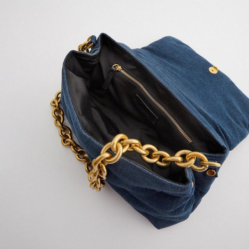 Imagen 5 de 6 de Moda De Mezclilla De Gran Tamaño Azul Bolsa De Un Hombro