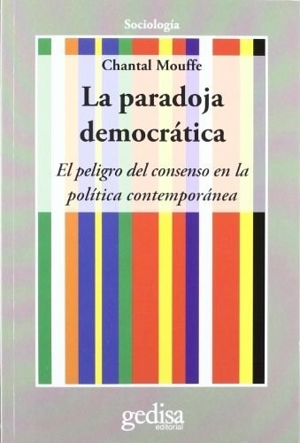 Libro La Paradoja Democratica De Chantal Mouffe