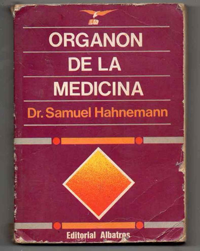 Organon De La Medicina - Samuel Hahnemann Usado Cn Escritu 