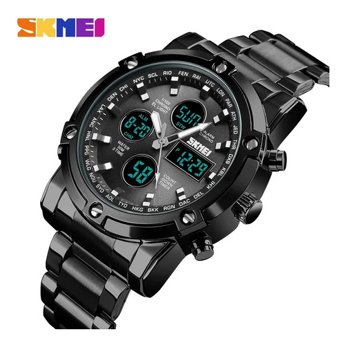 Reloj Caballeros Skmei 1389 Acero  Inoxidable Contra Agua