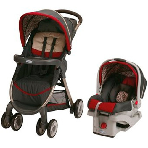 Coche + Silla Carro Bebe Graco Fastation Travel 30 Rojo