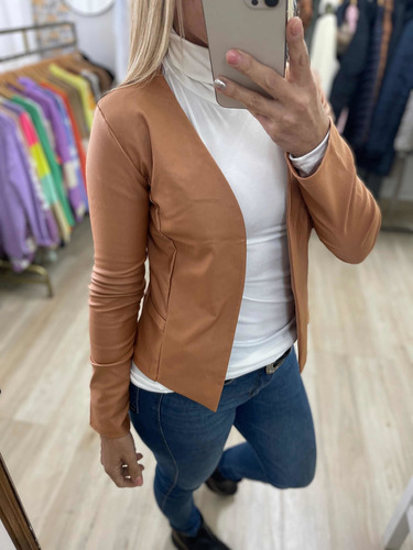 Blazer Saco Engomado Chaqueta The Big Shop